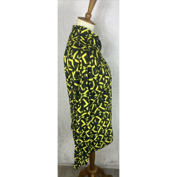 Obermeyer Women's Activewear Top 1/4 Zip Black Yellow Green Size Large - Picture 6 of 8